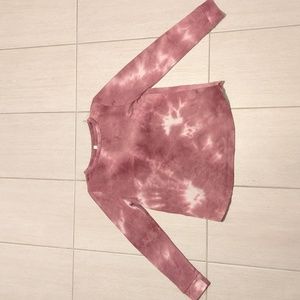 Mia & Tess Pink Fleece Tie-dye 🟪